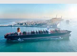 The Houston Express arriving at Jebel Ali