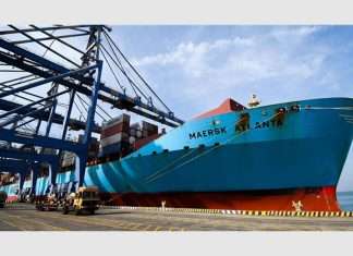 Maersk Atlanta making its maiden call at DP World’s Mundra container terminal