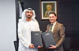 The signing ceremony for the new agreement between Maqta Technologies and Pakistan Single Window
