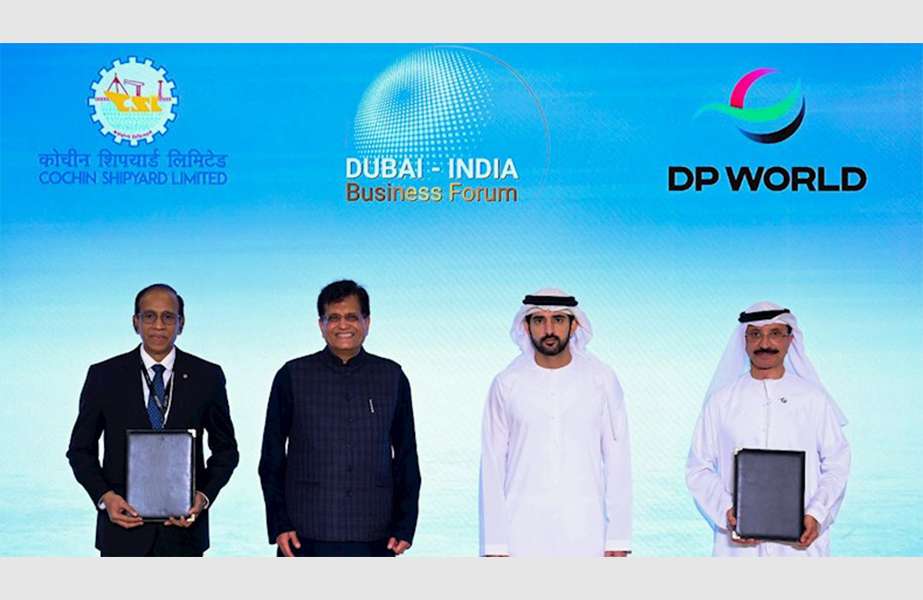 The signing of the new MOU between Drydocks World and Cochin Shipyard