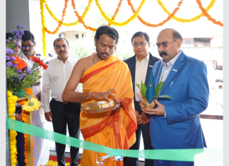 Indian Register of Shipping (IRS) Executive Chairman, Arun Sharma, at the opening ceremony of the new office
