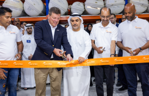 The expanded facility was officially opened at a ceremony attended by Survitec CEO Robert Kledal and Sharief Al Awardi, Director General of the Fujairah Free Zone.