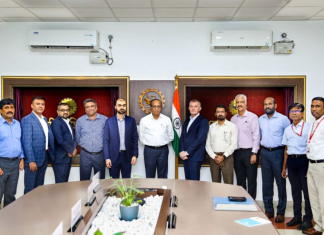 Captain Rado Antolovic, Drydocks World CEO, visiting Cochin Shipyard together with colleagues