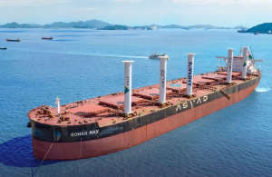 Sohar Max, operated by Asyad and chartered to Vale, is now making use of wind-powered propulsion technology