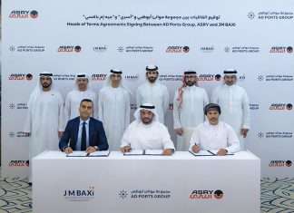 The Head of Terms agreements being signed by representatives of AD Ports, ASRY and JM Baxi