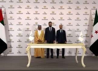 The agreement was signed in Damascus in the presence of His Excellency Ahmed Al-Sharaa, President of the Syrian Arab Republic, by Sultan Ahmed bin Sulayem, Chairman and Group CEO of DP World, and Qutaiba Ahmed Badawi, Chairman of General Authority for Land and Sea Ports