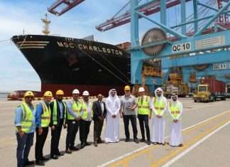 Mwani Qatar recently welcomed MSC Charleston on its debut call at Hamad Port, during which around 800 container moves took place