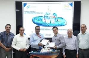The signing of the latest agreement for CSL to build two new tugs for Polestar Maritime
