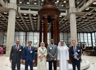 The UAE delegation visiting Lloyds of London