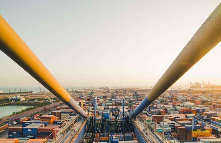 Story-2 A view from one of the container cranes at DP Mundra