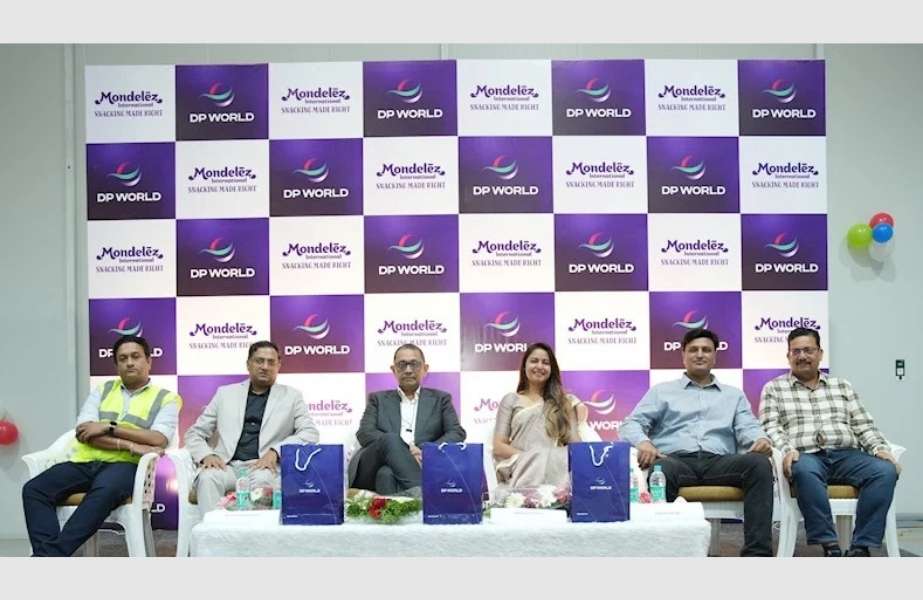 Story-10 The signing ceremony for the warehousing agreement between DP World and Mondelez India