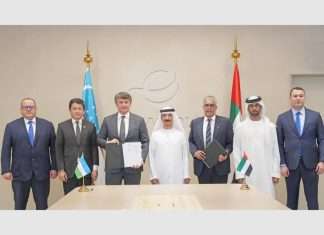 The signing of the joint venture agreement establishing the new Tashkent Multimodal Logistics Terminal