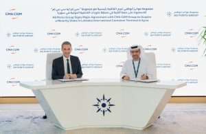 The agreement was signed in Abu Dhabi, in presence of Captain Mohamed Juma Al Shamisi, Managing Director and Group CEO of AD Ports Group, and Rodolphe Saadé, Chairman and Chief Executive Officer of CMA CGM Group
