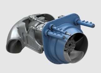Kongsberg’s Kamewa waterjet module that will be installed on Kuwait Coast Guard vessels