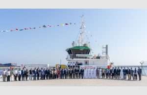Tristar’s new hybrid bunker barge being unveiled in Fujairah