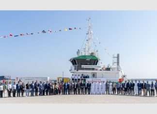 Tristar’s new hybrid bunker barge being unveiled in Fujairah