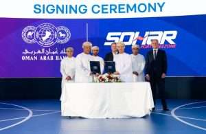 The signing of the finance agreement between Oman Arab Bank and Sohar Port and Freezone