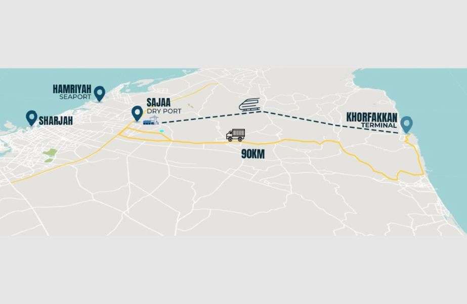 Story-10 The Sajaa Bonded Dry Port is strategically located between Khorfakkan and Sharjah ports