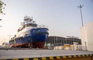 The new crew boat designed and built by Grandweld for Kanoo
