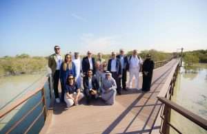Marking the start of the home-porting arrangements, Celestyal CEO Chris Theophilides; VP hotel operations and passenger services, Alexis Economou; COO Captain George Koumpenas; and Captain Nikos Vasileiou joined DCT Abu Dhabi for a mangrove planting experience at Jubail Island Mangrove Park, making a hands-on contribution to Abu Dhabi’s ongoing conservation efforts and sustainable tourism strategy