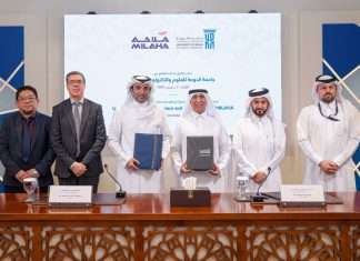 The MoU was signed by Fahad Bin Saad Al-Qahtani, Milaha’s Group Chief Executive Officer, and Dr. Salem Bin Nasser Al-Naemi, President of UDST, at the university’s campus in Doha