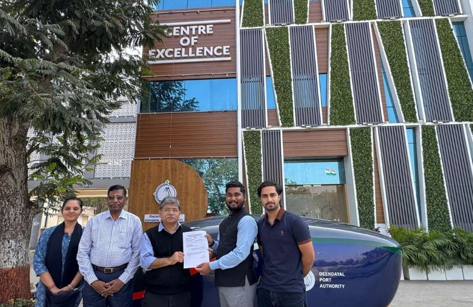 The order was formally handed over by DPA Chairman, IRSME Shri Sushil Kumar Singh, at the Deendayal Port Authority Administrative Office in Gandhidham.