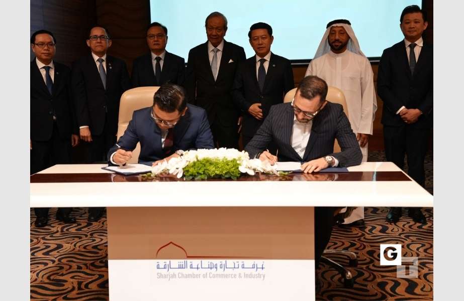 The MoU signing ceremony took place on the sidelines of the Sharjah – Laos Roundtable Meeting at the Sharjah Chamber of Commerce & Industry headquarters