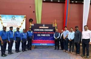 IRS executives were present at the launch ceremony for the new floating drydock project at Goa Shipyard