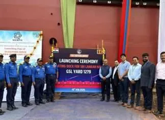 IRS executives were present at the launch ceremony for the new floating drydock project at Goa Shipyard