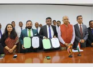 From left to right: Devika Lal - Counsellor (E&C) Indian High Commission of India; Capt. S Divakar, MD&CEO, Dredging Corporation of India; Thimira S Godakumbura, MD/CEO, Colombo Dockyard; His Excellency Santosh Jha, High Commissioner of India to Sri Lanka; and Capt. Jagmohan, Director, Biju George Director.