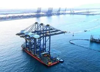 DP World adds cranes to Jeddah operation The three new quayside gantry cranes arriving at Jeddah port