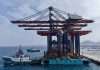 Noatum Ports Safaga Terminal receives new cranes The new STS cranes arriving alongside at the new Safaga multipurpose terminal
