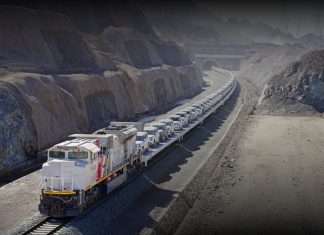The milestone car transportation shipment underway