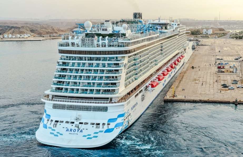 Sharm El Sheikh recently received the Aroya, the largest cruise vessel to directly call at the port to date