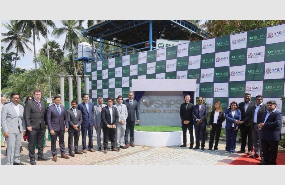 The V.Ships Learning Academy opening ceremony was attended by representatives from V., the Indian Government and AMET, including Allan Falkenberg, COO, Marine HR, V; Ashish Wankhede, Deputy Chief Surveyor and Senior Deputy Director General (Technical), Government of India; and J. Ramachandran, Founder and Chancellor, AMET University.