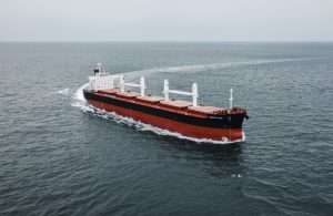 The recently delivered bulk carrier, Tomini Pine