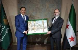 His Excellency Essa Kazim, Chairman of DP World, and His Excellency Qutaiba Ahmed Badawi, Chairman of Syria’s General Authority for Borders and Customs (GABC)