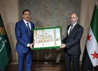 His Excellency Essa Kazim, Chairman of DP World, and His Excellency Qutaiba Ahmed Badawi, Chairman of Syria’s General Authority for Borders and Customs (GABC)