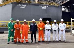 Senior executives from ASRY and Valaris attending the completion of repairs to the offshore rig, Bob Palmer