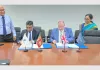 Further success for Colombo Dockyard in cable layer sector Thimira Godakumbura, Managing Director and CEO of CDPLC, and Simon Hibberd, CEO of Global Marine Systems Limited, signing the shipbuilding contract in Colombo