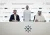 AD Ports Group and IRH Global Trading to develop bunker and alternative fuels services Saif Al Mazrouei, CEO, Ports Cluster, AD Ports Group and Ali Rashed Alrashdi, Group CEO, International Resources Holding, signing the agreement in the presence of AD Ports Group Managing Director and Group CEO, Captain Mohamed Juma Al Shamisi