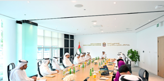 Suhail Mohamed Al Mazrouei, Minister of Energy and Infrastructure, chairing the recent meeting of the UAE Logistics Integration Council