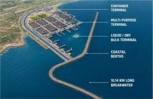 Image showing the proposed new breakwater for Vadhavan Port