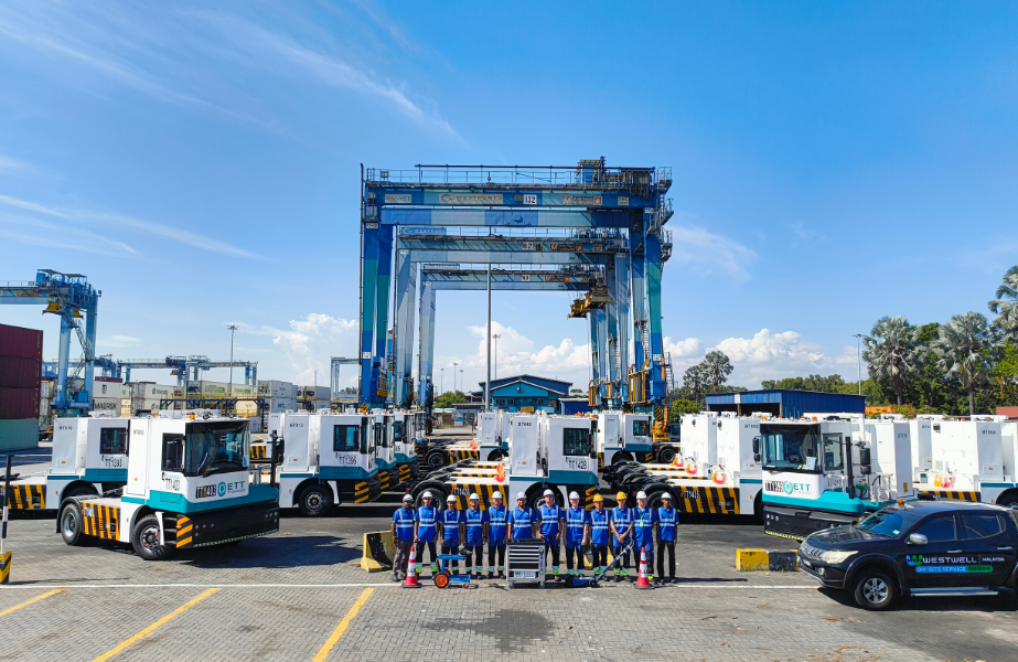 Story-11 Westwell has delivered a fleet of E-TTS along with a battery swapping system to Westports Malaysia