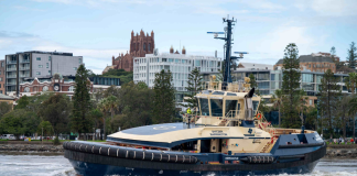 Svitzer Barrington, one of the Danish company’s existing fleet of TRAnsverse 3200 type tugs