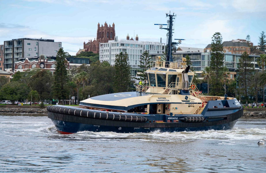 Story-9 Svitzer Barrington, one of the Danish company’s existing fleet of TRAnsverse 3200 type tugs