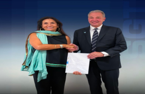 The definitive agreement to jointly develop and operate Terminal 4 at Jeddah Islamic Port was officially signed in Paris by Lars Vang Christensen, Group CEO of RSGT, and Christine Cabau, Executive Vice President of CMA CGM.