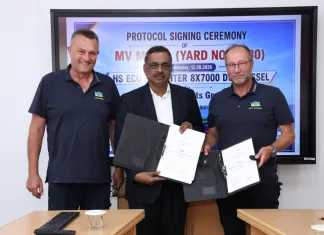 Cochin yard delivers second multipurpose vessel The delivery and acceptance protocol was signed between Dr. S. Harikrishnan, Director (Operations), Cochin Shipyard Limited and Heinz Josef Schepers, Director, HS Schiffahrts UG (haftungsbeschränkt) & Co. KG, in the presence of senior officials from the owner and CSL