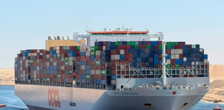 The OOCL Portugal transited the Suez Canal in September