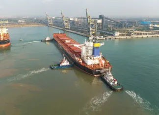 Paradip port achieves Capesize vessel milestone The bulk carrier Mineral Kwangyang berthing at Paradip port